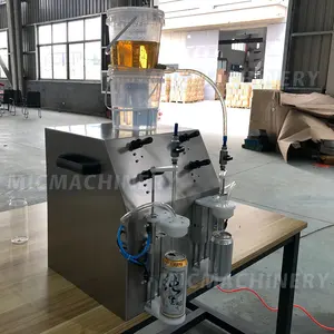Semi Automatic Auto Filler Carbonated Soft Drinks Manual Craft Beer Can Filling Machine