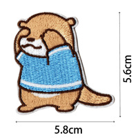Mini Patchs Brodés Animaux Kawaii Thermocollants Auto-adhésifs Koala Panda Tigre pour Vêtements d'Enfants et Décoration de Sacs à Dos