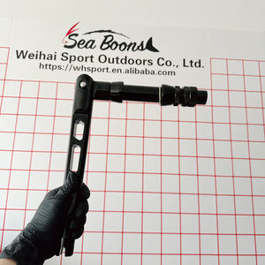 BARU Heavy Duty 2 #   4 #   Big Game Dapat Menyesuaikan Teknologi Empat Sudut Batang Alu Butt Bend Straight untuk Joran Trolling - Product Image 5