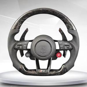 <span class=keywords><strong>Volant</strong></span> en fibre de carbone forgé pour <span class=keywords><strong>Audi</strong></span> <span class=keywords><strong>A3</strong></span> A4 A5 A6 A7 Q5 Q7 S4 S5 RS6 avec leviers de vitesses en carbone, démarrage/arrêt et sélection de mode de conduite - Product Image 6