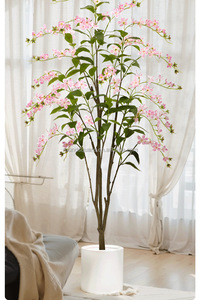 Plante Artificielle Prête à l'emploi (RTS) : Simulation de Verdure, Arbre Fleuri, Fleur de <span class=keywords><strong>Jasmin</strong></span> Décorative <span class=keywords><strong>pour</strong></span> Hôtels, Fenêtres, Décoration Murale de Maison, Panneau Mural de Mariage, Bureau - Product Image 5
