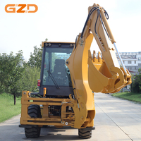 Minipala Terne Compatta GZD 7.6 Tonnellate per Edilizia Stradale e Agricola, Scavo Fossati, Profondità di Scavo 4082mm, Capacità di Sollevamento 2500KG