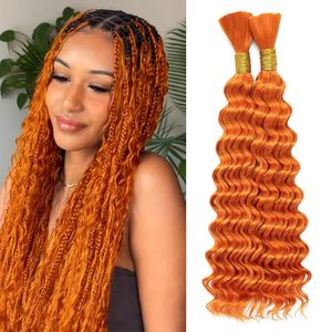 Cabello trenzado sintético para trenzar cabello a granel <span class=keywords><strong>de</strong></span> onda profunda Extensiones sin costuras Paquete <span class=keywords><strong>de</strong></span> cabello - Product Image 2