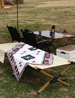Table d'entraînement en alliage d'aluminium et tissu en acier inoxydable pour l'extérieur Lit de camping pliant portable avec design tactique
