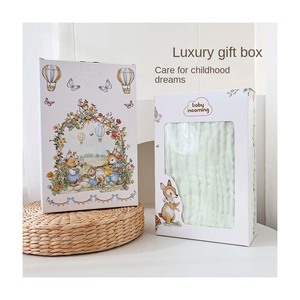 Stock personalizado 6 capas acogedor bebé Swaddle cajas con ventana orgánica bebé Swaddles Hospital recibir manta Swaddle Wrap para bebé - Product Image 1