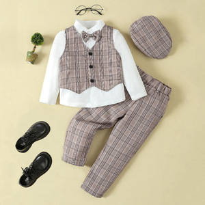 <span class=keywords><strong>Elegante</strong></span> Set di 4 Pezzi per Bambino, Abito Formale per Matrimonio, Compleanno, Festività - Product Image 4