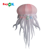 Costume scène décoration gonflable led méduse gonflable suspendu méduse ballon lampe avec lumière led