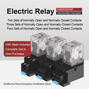 HH52P HH53P HH54P Base Soquete Trilho DIN 8 Pinos 12V 24V <span class=keywords><strong>DC</strong></span> 220V AC Tampa Transparente Alta Potencia Rele Eletromagnetico - Product Image 3