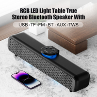Speaker Bluetooth Nirkabel Speaker Multifungsi untuk Pesta Home Theater dengan Lampu LED Radio FM