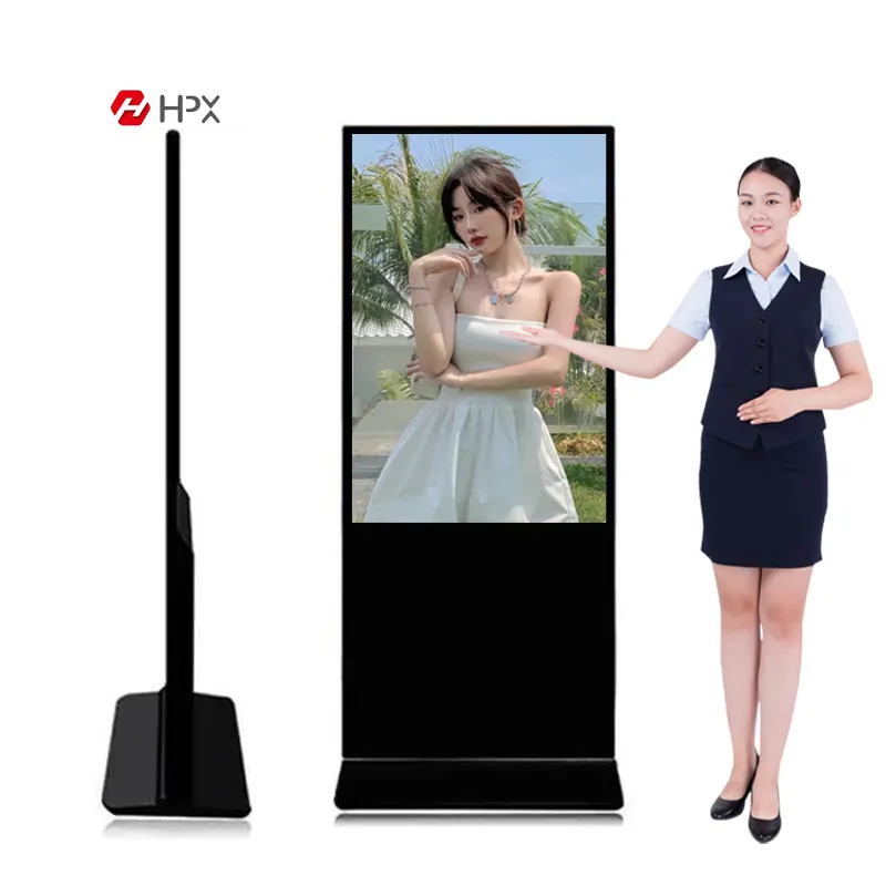 Full Hd Touchscreen Vrijstaande Kiosk 43 Inch Indoor Lcd Reclamespeler