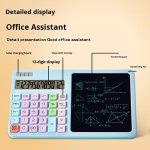 उच्च दिखने वाले प्लास्टिक बहु-कार्यात्मक लिखावट कैलकुलेटर टैबलेट दोहरी शक्ति आपूर्ति पोर्टेबल डिवाइस मॉडल CYP-2208 निजी - Product Image 2