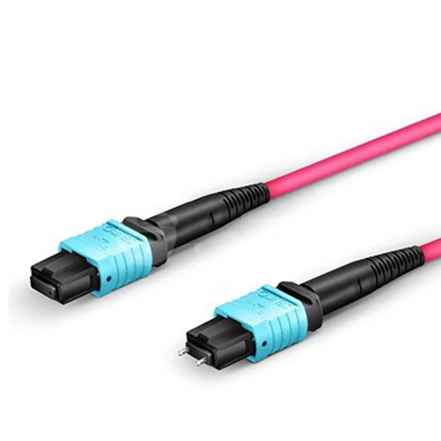 High Speed 100G OM4 OM5  MPO Connector jumper 12 Fiber MPO Trunk Cable 8/12/24F MTP MPO Elite patch cord Cable