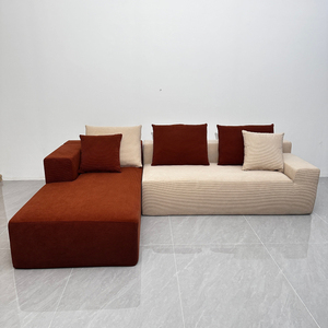 أرائك كلاسيكية مقطعية وحدات من التصميم الاسكندنافي على طراز أوروبا مجموعة وحدات لغرفة المعيشة - Product Image 2