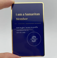 Cartes de visite de visite de visite de visite de luxe en aluminium anodisé en acier inoxydable et métal avec impression personnalisée de logo gravé au laser