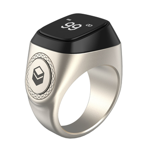 Personalización Zikr1 anillo inteligente Metal Rosario electrónico Smart <span class=keywords><strong>Led</strong></span> Digital Finger recién llegado tasbih contador de oración anillos inteligentes - Product Image 2
