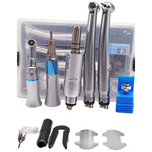 Conjunto de Peças de Mão Odontológicas Ex-203c com 2 Peças de Mão Odontológicas de Alta Velocidade com LED, Contra Ângulo e 2 Peças de Mão Odontológicas de Baixa Velocidade - Product Image 1
