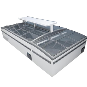 Congelador Horizontal de Alta Calidad con Puerta de Vidrio y Enfriamiento Directo, Congelador Combinado Tipo Isla para Supermercado - Product Image 1