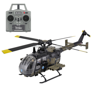 Hélicoptère RC C180 <span class=keywords><strong>BO105</strong></span> 2.4G 6CH Brushless à pales simples et sans flybar, modèle d'avion 3D6G avec gyroscope, FlowHold et LiDAR TOF - Product Image 1
