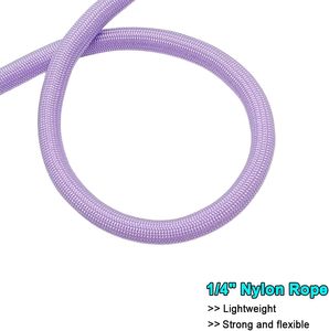 สายจูงสุนัขแบบเชือกไนลอน ทนทาน สีสันสดใส สำหรับพาสุนัขเดินเล่น - Product Image 4