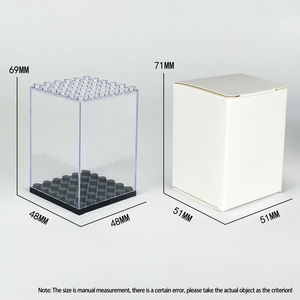 Base de Exhibición Transparente para Minifiguras y Bloques de Construcción, Caja Individual para Mini Bloques, Material Plástico, Color Personalizado, Modelo BLOCKMOC - Product Image 3