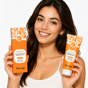 Scrub Viso e <span class=keywords><strong>Corpo</strong></span> 2 in 1 con Enzimi di Arancia, Gel <span class=keywords><strong>Esfoliante</strong></span> per Pulizia Profonda e Rimozione Cellule Morte, OEM - Product Image 1