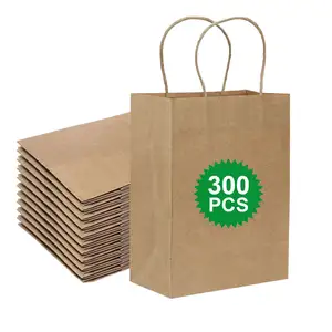 Kraft paper bag blank kraft paper handbag clothing, gift bag can be ordered custom LOGO food takeaway bag/