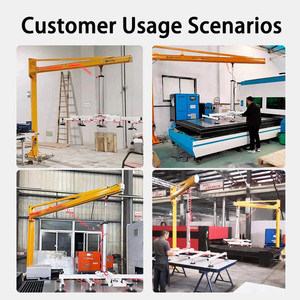 Nueva Máquina de Elevación Neumática al Vacío JS, Elevador de Vidrio y Placas de Acero Inoxidable, Capacidad de Carga de 100kg/300kg/500kg, 8 Ventosas - Product Image 3