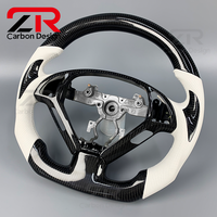 Accessoires intérieurs de voiture, volant sport personnalisé en fibre de carbone sergé pour Infiniti G37 G25 G35 Q50 Q60 Q70 EX25 EX35 EX37