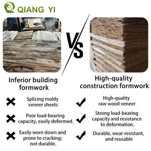 Kayu Lapis Film Standar 4x8 kaki untuk Bekisting Beton |   Lembaran Kayu Lapis Coklat untuk Proyek Konstruksi - Product Image 3