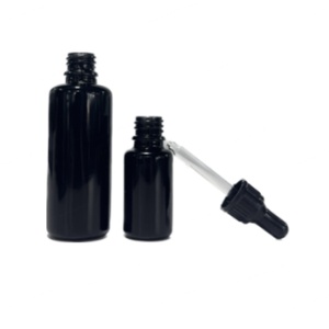 5ml 10ml 15ml 20ml 30ml 50ml 100mlUV Protection Matte Black Glass Cosmetic Oil Dropper <b>Bottle</b> Lotion Spray <b>Pump</b> <b>Bottle</b> Container - Product Image 4