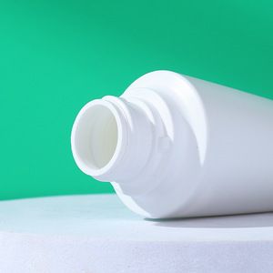 White Facial Cleanser <b>Squeeze</b> <b>Bottle</b> 100ml With Flip Cap Regular Size Cosmetic Packaging For Facial Cleansing Products - Product Image 3