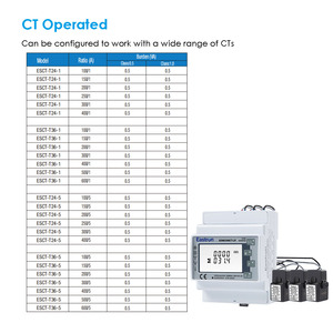 <span class=keywords><strong>Compteur</strong></span> <span class=keywords><strong>d</strong></span>'énergie intelligent certifié MID UL Eastron SDM630MCT-LR, fonctionnant avec CT, LoRaWAN, triphasé, rail DIN, <span class=keywords><strong>compteur</strong></span> <span class=keywords><strong>électrique</strong></span> - Product Image 3