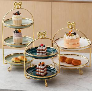 Marble Design Dinnerware <b>Set</b> Dishes Gold Serving Wedding Charger Plate <b>Cake</b> <b>Stand</b> Ceramic Plates Fish Plates - Product Image 1