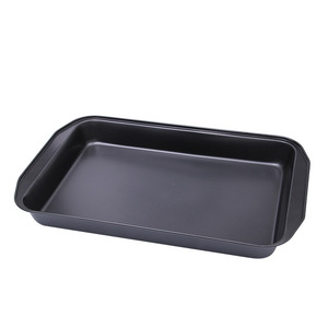 Molde rectangular profundo para hornear de acero al carbono con revestimiento antiadherente de teflón para pasteles y pizzas, venta al por mayor. - Product Image 3