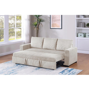 European Soft Corduroy Up-holstered Convertible Three Seat Pull Out <strong>Sofa</strong> <strong>Bed</strong> Living Room <strong>Sofa</strong> Come <strong>Bed</strong> <strong>Sleeper</strong> <strong>Sofa</strong> <strong>Bed</strong> for Home - Product Image 5