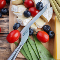 Couteau à fromage souple en acier inoxydable Junqin - Durable, écologique, compatible lave-vaisselle, outil multifonctionnel pour la cuisine et les restaurants