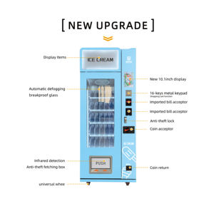 <span class=keywords><strong>JSK</strong></span> ตู้จำหน่ายไอศกรีมแช่แข็งพร้อมการ์ดจอสัมผัสตู้จ่ายเงินสดและเปลี่ยนสินค้ายอดนิยมในสหรัฐอเมริกายุโรป - Product Image 4