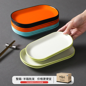 Xiangyuan <b>melamine</b> tableware <b>plates</b> for commercial use in hot pot restaurants, side dishes, and self-service barbecue - Product Image 3