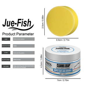 ขายส่งสะดวกใช้งานง่าย การปนเปื้อนที่แข็งแกร่งไม่เจ็บรองเท้ารองเท้าไวท์เทนนิ่งครีมทําความสะอาด - Product Image 6