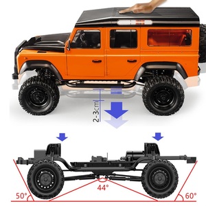 Doppio E E101-003 lega di metallo impermeabile 1:8 2.4G 4WD RC auto 4 x4 <span class=keywords><strong>camion</strong></span> <span class=keywords><strong>telecomandato</strong></span> giocattoli D110 Crawler Buggy RC modello di veicolo - Product Image 5