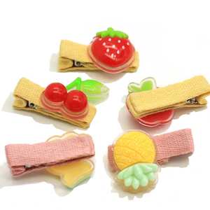 Nouveau Style De Fruits En Résine Épingles à <span class=keywords><strong>Cheveux</strong></span> Barrettes De <span class=keywords><strong>Cheveux</strong></span> En Plastique Bébé Pinces À <span class=keywords><strong>Cheveux</strong></span> <span class=keywords><strong>pour</strong></span> Enfants Ananas Fraise <span class=keywords><strong>Banane</strong></span> Cerise - Product Image 5