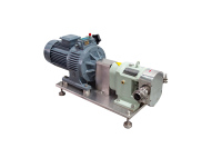 Pompe à lobes rotative sanitaire en acier inoxydable ZB3A-100 11KW 15HP pour transfert de liquides à haute viscosité (chocolat, miel) et mélange
