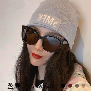 KUK Sunglasses Square <b>Frame</b> UV400 PC Material Women Fashionable Style - Product Image 2