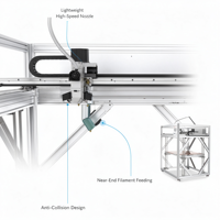 Imprimante 3D FDM industrielle de grande taille AX-D1000 1000x1000x1000mm, haute précision, rail de guidage linéaire, haute vitesse 500mm, précision de 2 microns