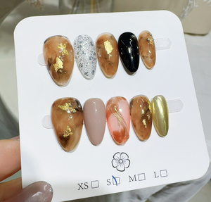 <span class=keywords><strong>Uñas</strong></span> Postizas Hechas a Mano al por Mayor, Material Acrílico de Alta Calidad, <span class=keywords><strong>Diseños</strong></span> de Almendra para <span class=keywords><strong>Uñas</strong></span> con Pegamento - Product Image 2