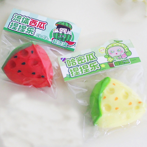 Juguete Antiestrés Súper Suave con Forma de Cubo de Queso, Sandía o Melón, Regalo para Niños y Adultos con un Ambiente Genial - Product Image 3