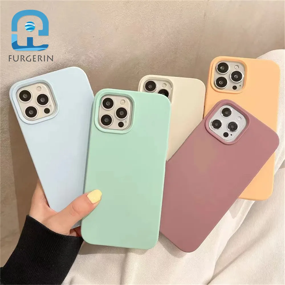 Luxury Original Silicone Case For Apple iPhone 11 12 13 14 Pro Max Official Case For iPhone 13 12 Mini X XS XR 7 8 SE 2020 Cover