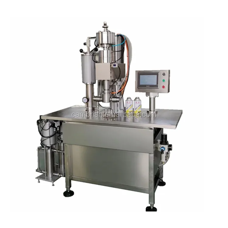 Hair spray used automatic small aerosol bottle filling equipment machine automatic spray filling machine