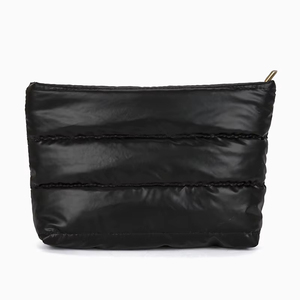 Pochette de voyage matelassée en nylon brillant Royal Fair personnalisée avec fermeture éclair pour cosmétiques, soins de la peau et maquillage pour étudiants et rangement de voyage - Product Image 1