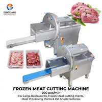 Machine automatique de découpe et de portionnement de viande congelée 200 pièces/h, réglable de 1 à 30 mm, pour restaurants, usines de viande congelée, friandises pour animaux de compagnie